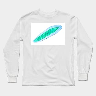 Green agate slice mineral Long Sleeve T-Shirt